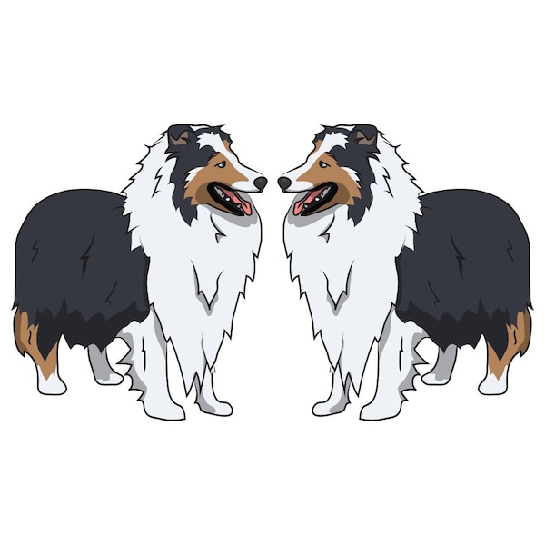 Shetland Sheepdog Dog Decal, Dog Lover Decor Vinyl Sticker
